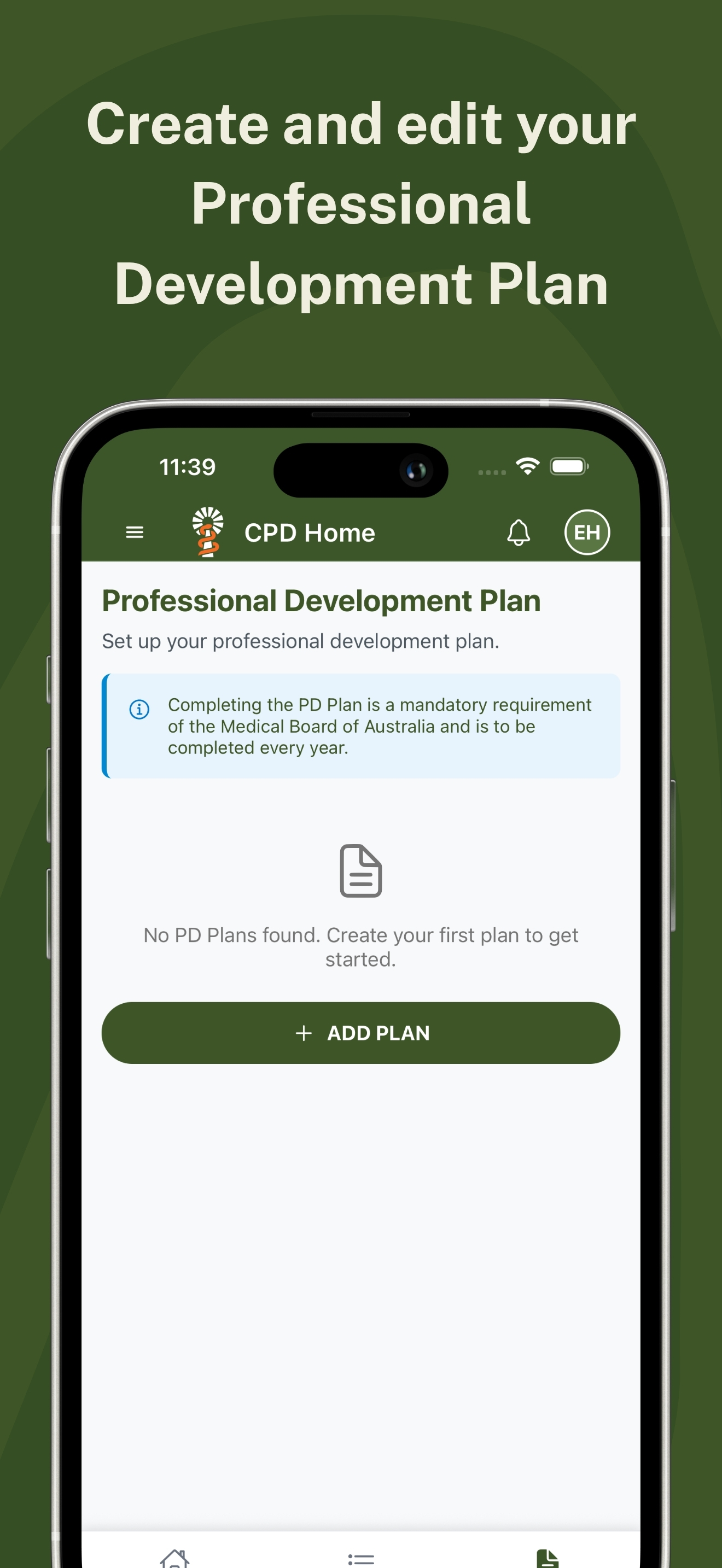 CPD Home app - Sync