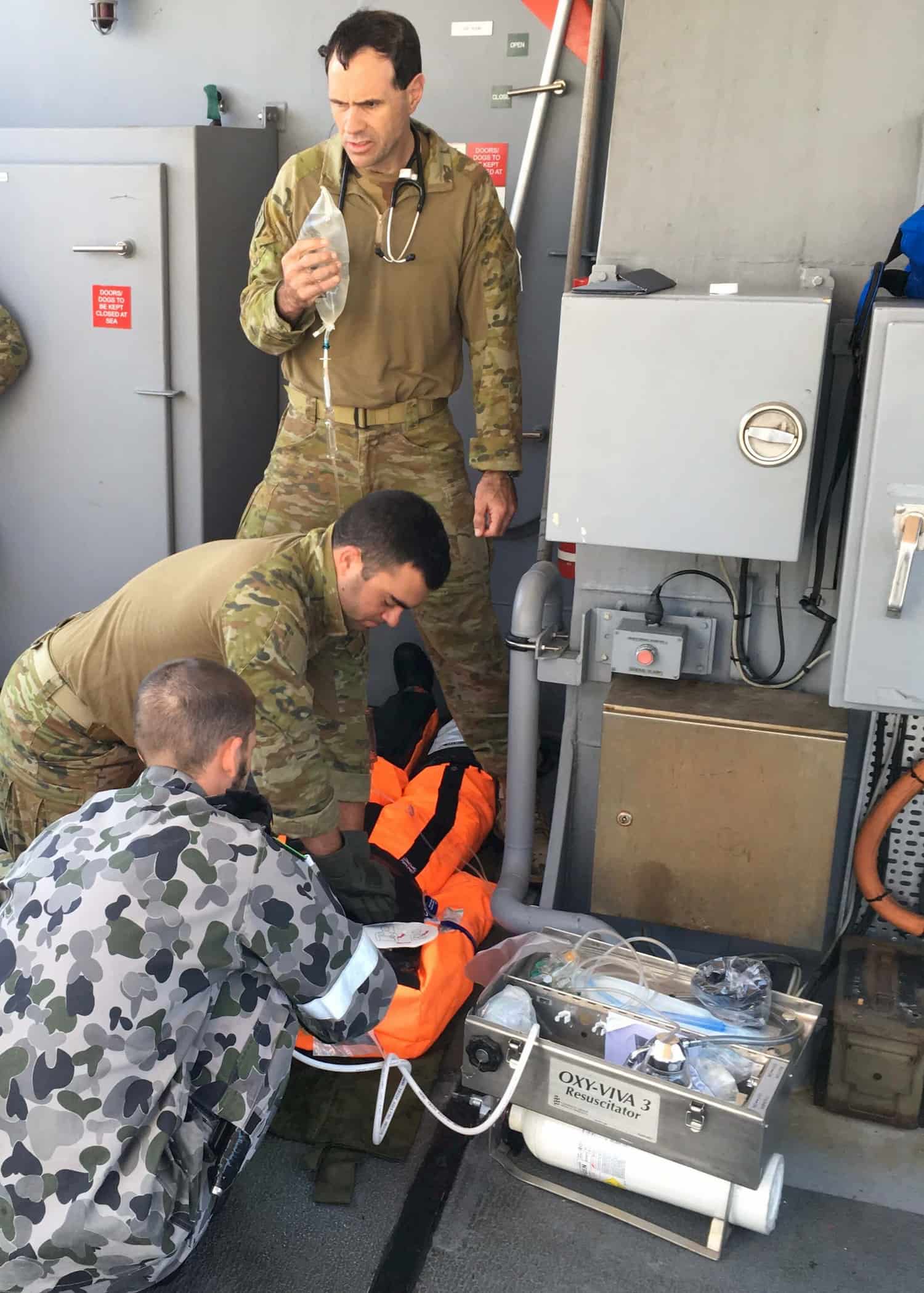 Bob Worswick Medical Training HMAS Maitland